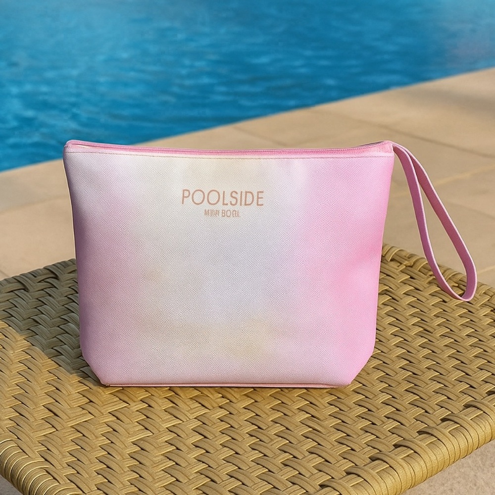 Pink and White Clutch